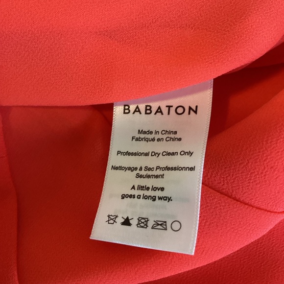 BABATON Patricio Mini Dress Womens 8 Red A-Line Silhouette Career Luxury Classic - Picture 10 of 16